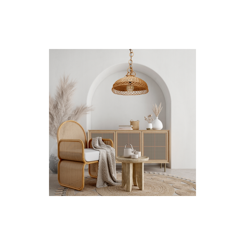 Lampa wisząca VIMINI NATURAL WOOD 1xE27