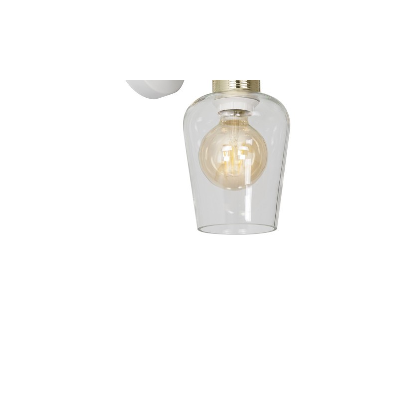 Biała lampa ścienna ROMA 1xE27
