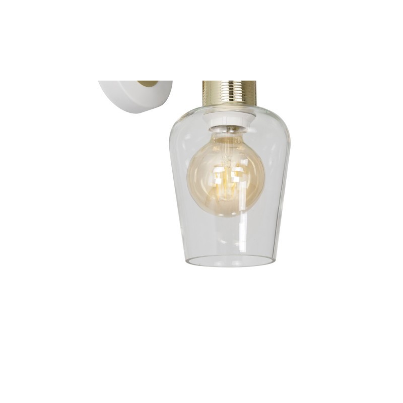 Biała lampa ścienna ROMA 1xE27