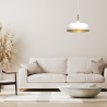 Lampa wisząca LINCOLN WHITE/GOLD 35cm