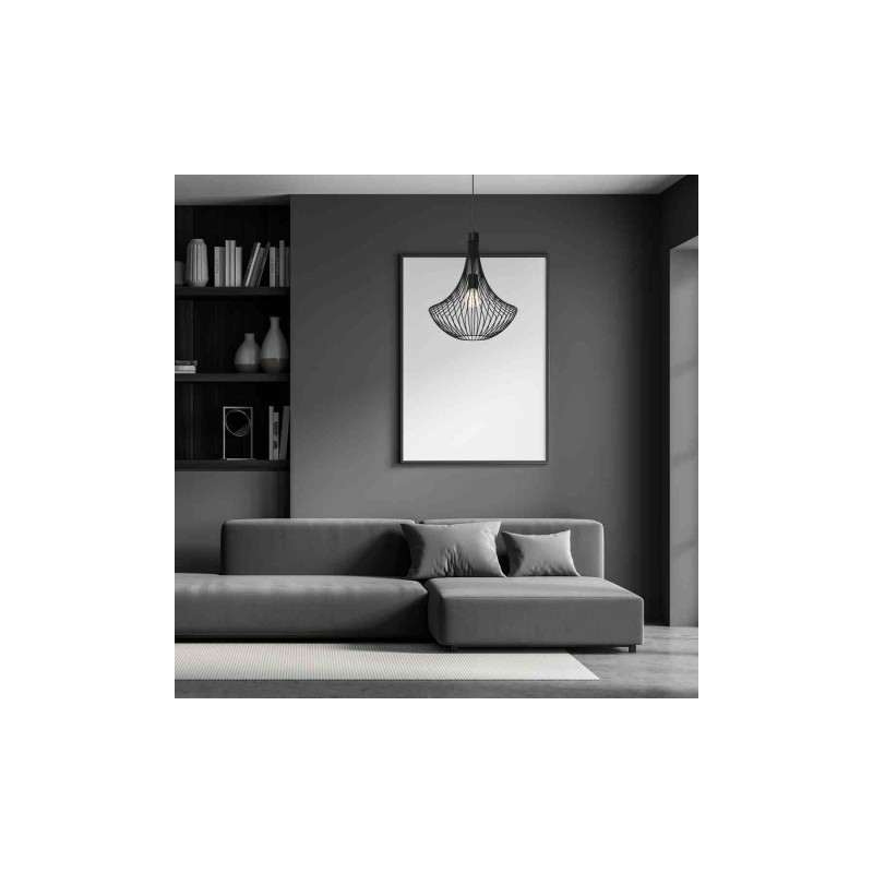 Lampa wisząca CESTA BLACK 1xE27