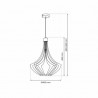 Lampa wisząca CESTA BLACK 1xE27