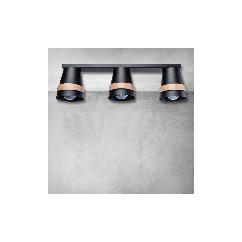 Lampa sufitowa VENEZIA BLACK 3xE27