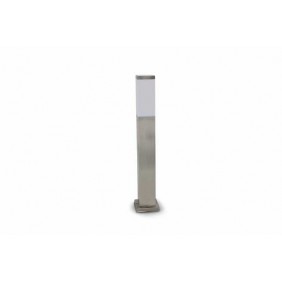 Lampa ogrodowa 24V kwadrat 65cm - inox - biała ciepła