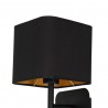 Kinkiet do sypialni czarny NAPOLI 1xE27