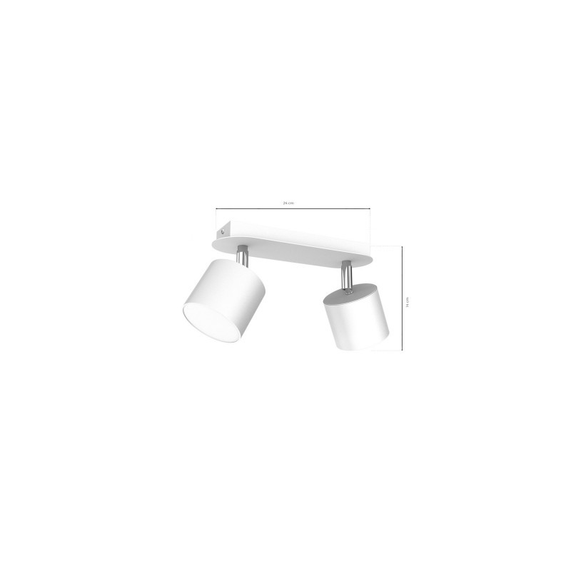 Lampa sufitowa DIXIE WHITE 2xGX53