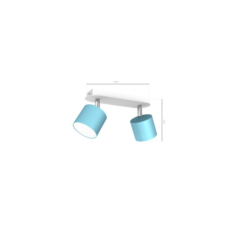 Lampa sufitowa DIXIE BLUE 2xGX53
