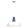 Lampa wisząca ENZO WHITE/BLUE 1xE27