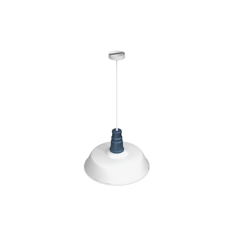 Lampa wisząca ENZO WHITE/BLUE 1xE27