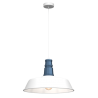 Lampa wisząca ENZO WHITE/BLUE 1xE27