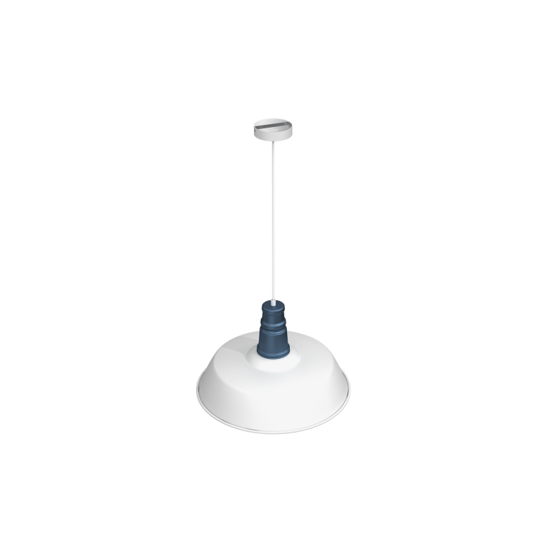 Lampa wisząca ENZO WHITE/BLUE 1xE27