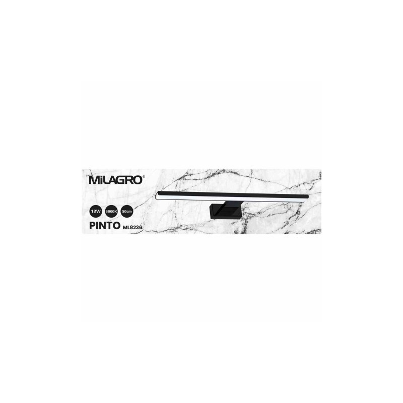 Kinkiet PINTO BLACK 12W LED 50cm