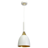 Lampa wisząca CLARK WHITE/GOLD 1xE27