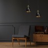 Lampa wisząca CLARK BLACK/GOLD 1xE27