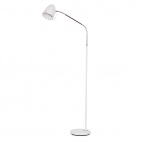 Biała lampa podłogowa K-MT-201 z serii KAJTEK I 1xE27