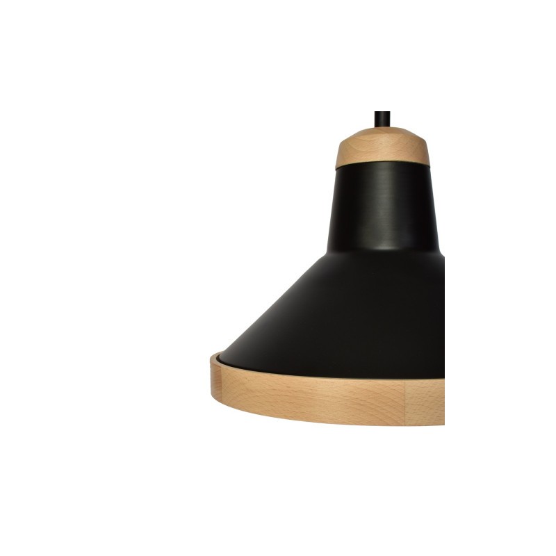 Kinkiet SALMA BLACK / WOOD 1xE27 60W