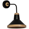 Kinkiet SALMA BLACK / WOOD 1xE27 60W