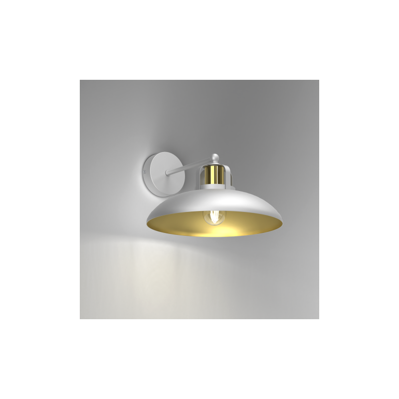 Kinkiet FELIX WHITE/GOLD 1xE27