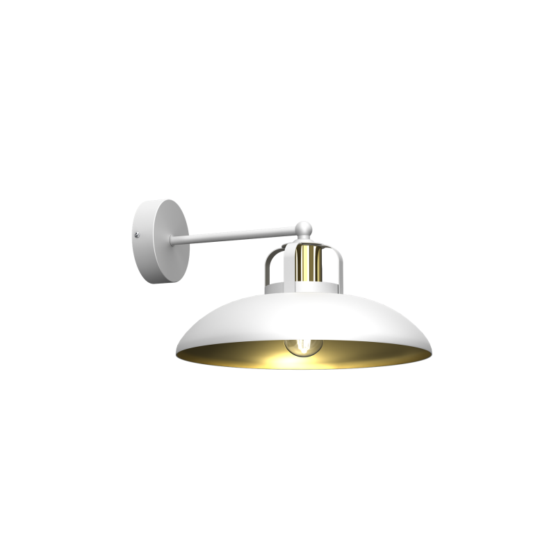 Kinkiet FELIX WHITE/GOLD 1xE27