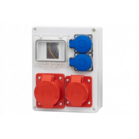 Rozdzielnica R-240 16A/5p, 32A/5p, 2x230V, 4 moduły