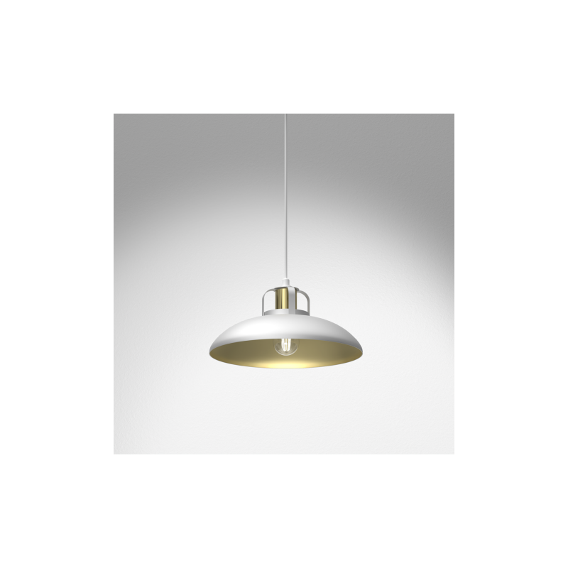 Lampa wisząca FELIX WHITE/GOLD 1xE27