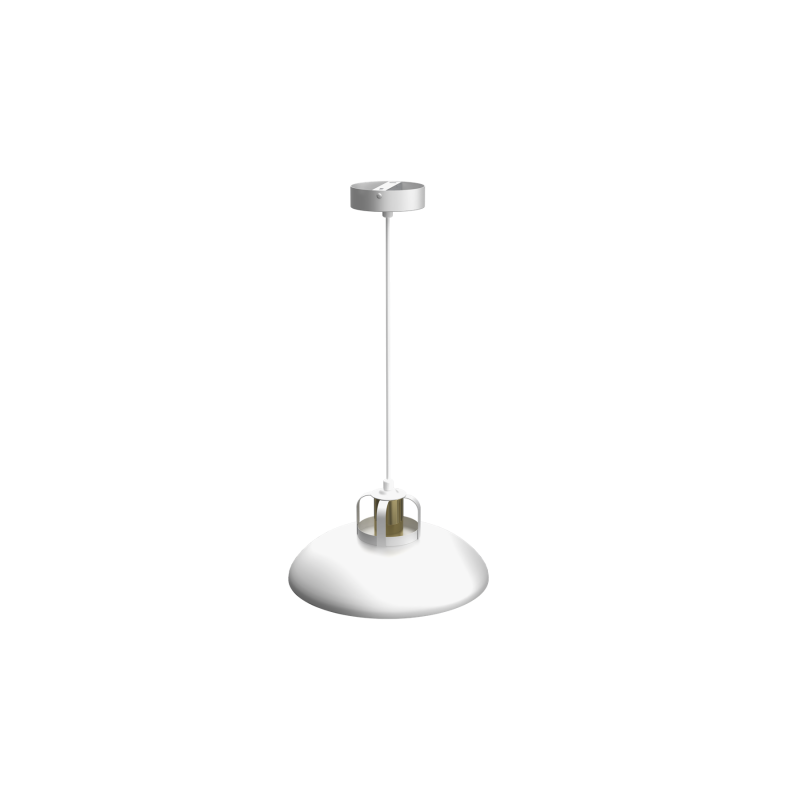 Lampa wisząca FELIX WHITE/GOLD 1xE27