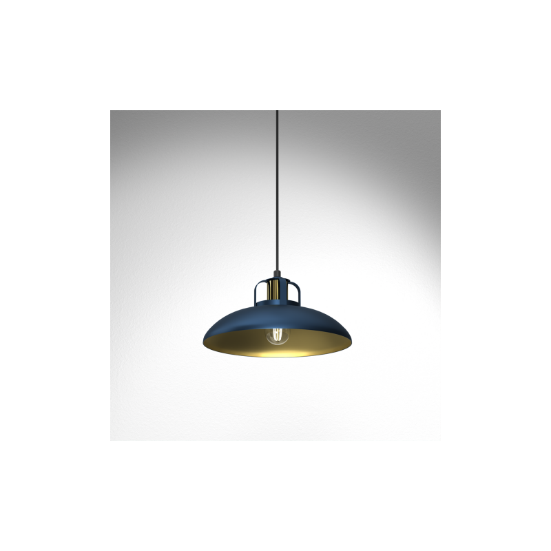 Lampa wisząca FELIX NAVY BLUE/GOLD 1xE27