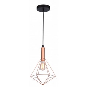 Lampa wisząca metalowa DIAMOND 1 COPPER