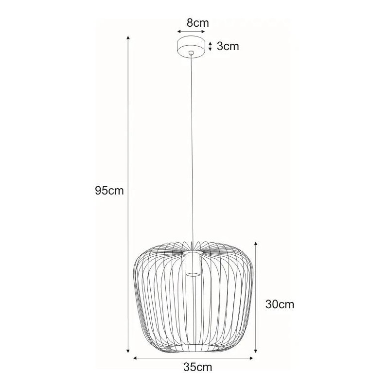 Lampa wisząca K-4112 z serii FINEUS K-4112
