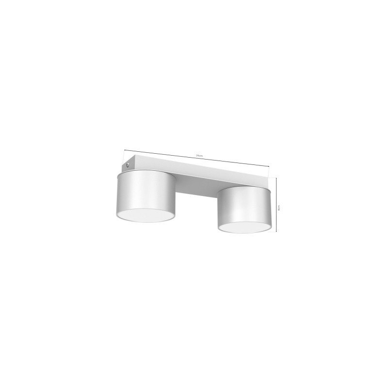 Lampa sufitowa DIXIE White  2xGX53