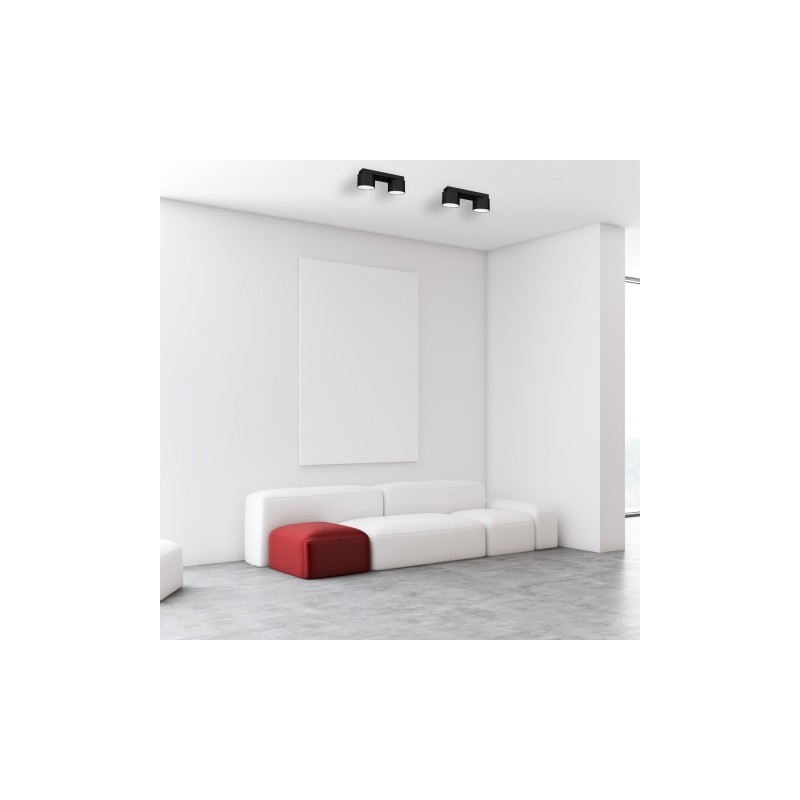 Lampa sufitowa DIXIE Black 2xGX53
