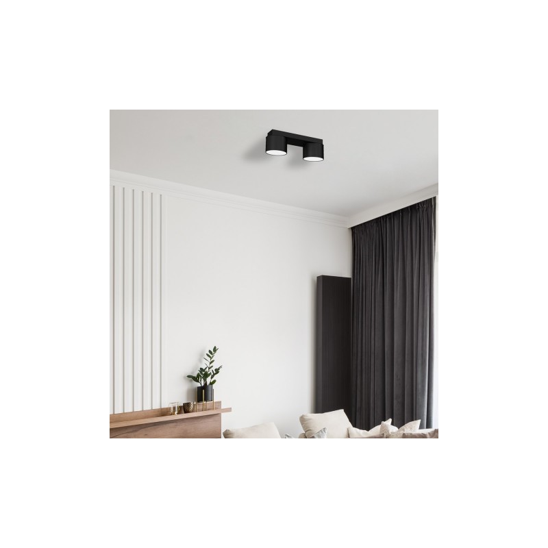 Lampa sufitowa DIXIE Black 2xGX53