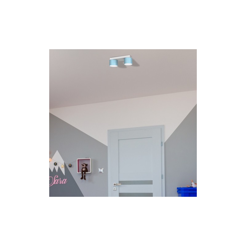Lampa sufitowa DIXIE Blue/White 2xGX53