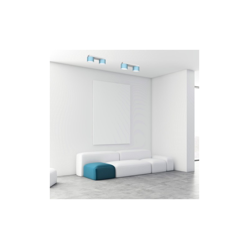 Lampa sufitowa DIXIE Blue/White 2xGX53