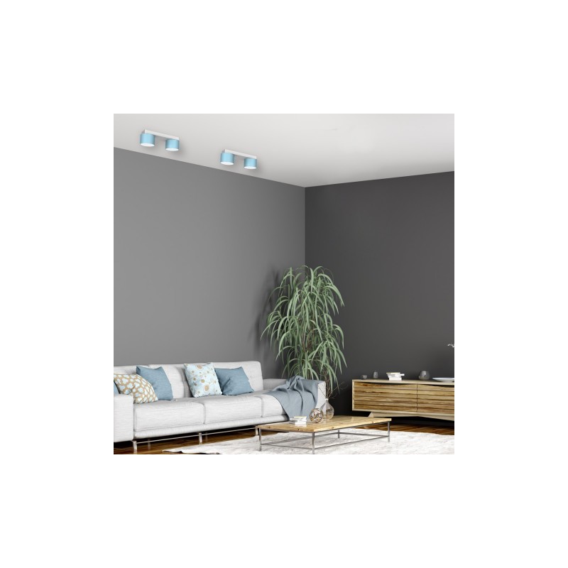 Lampa sufitowa DIXIE Blue/White 2xGX53