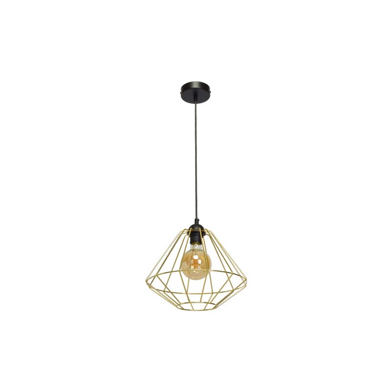 Lampa wisząca LUPO BLACK/GOLD 1xE27