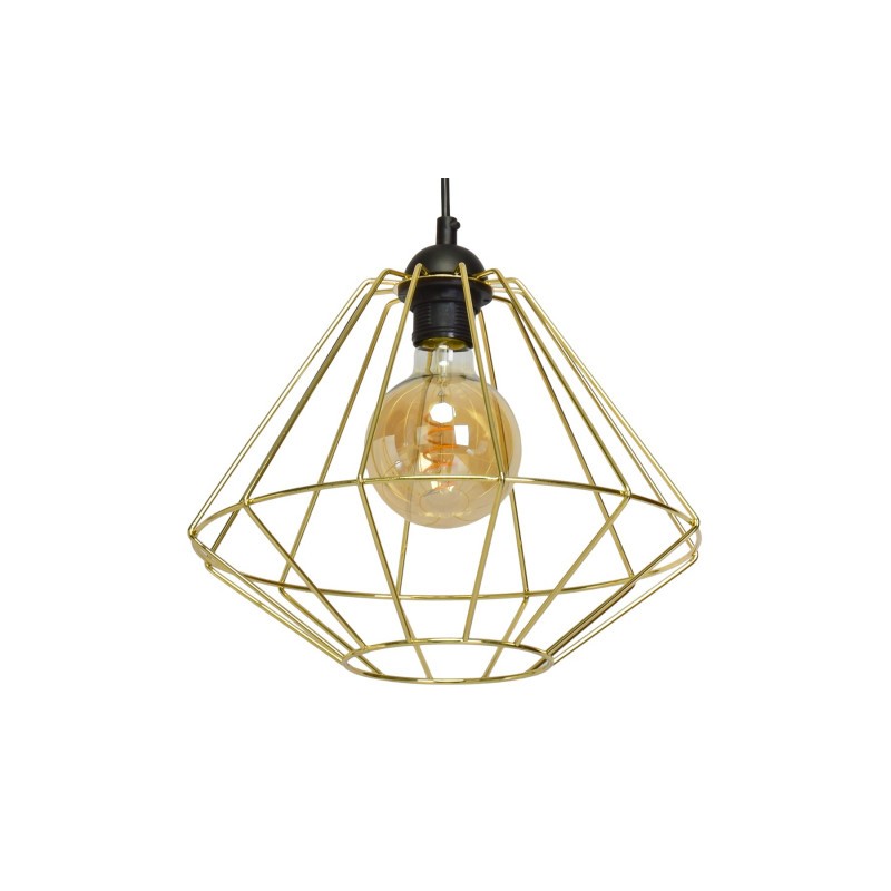 Lampa wisząca LUPO BLACK/GOLD 1xE27