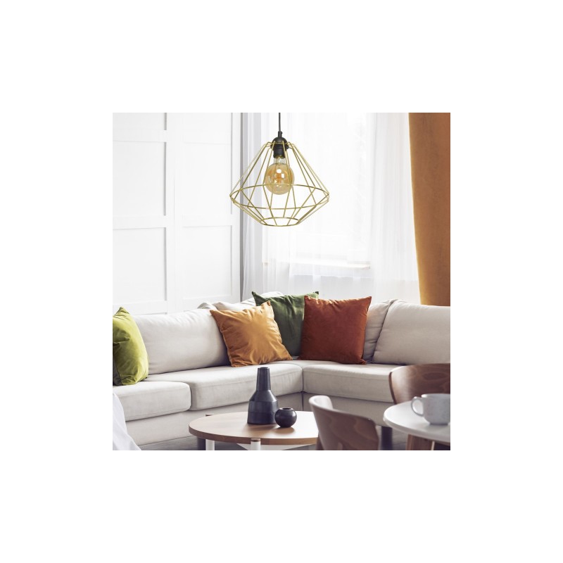 Lampa wisząca LUPO BLACK/GOLD 1xE27