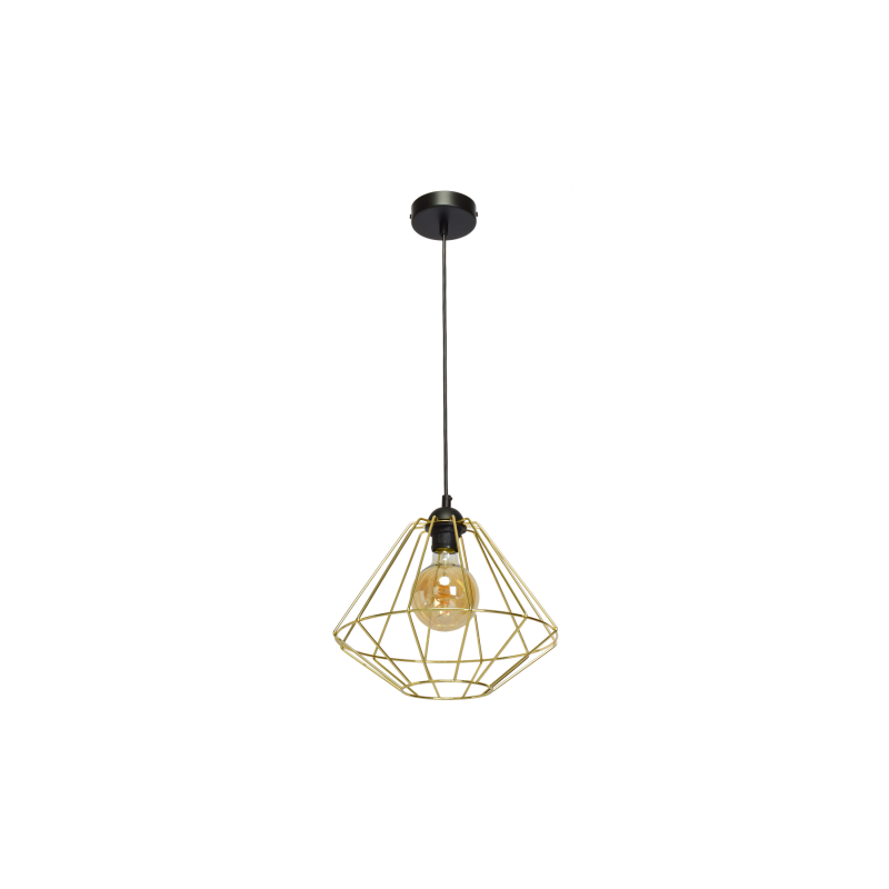 Lampa wisząca LUPO BLACK/GOLD 1xE27