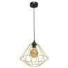 Lampa wisząca LUPO BLACK/GOLD 1xE27