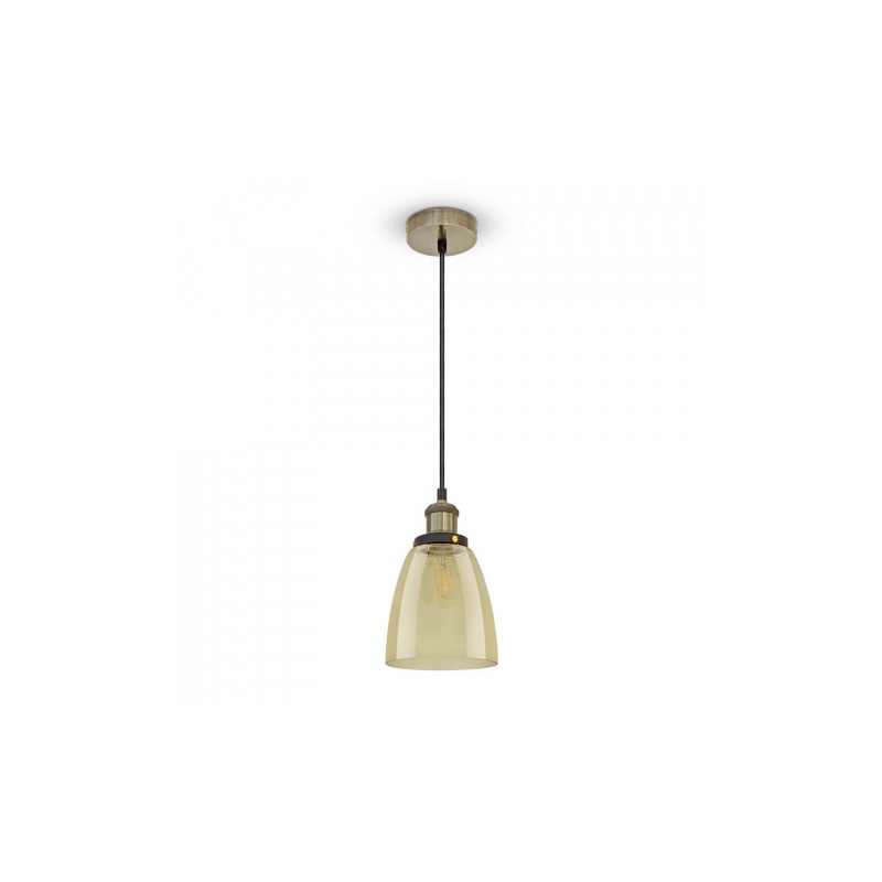 Oprawa Wisząca V-TAC LOFT Vintage Szkło Bursztyn fi140 VT-71406
