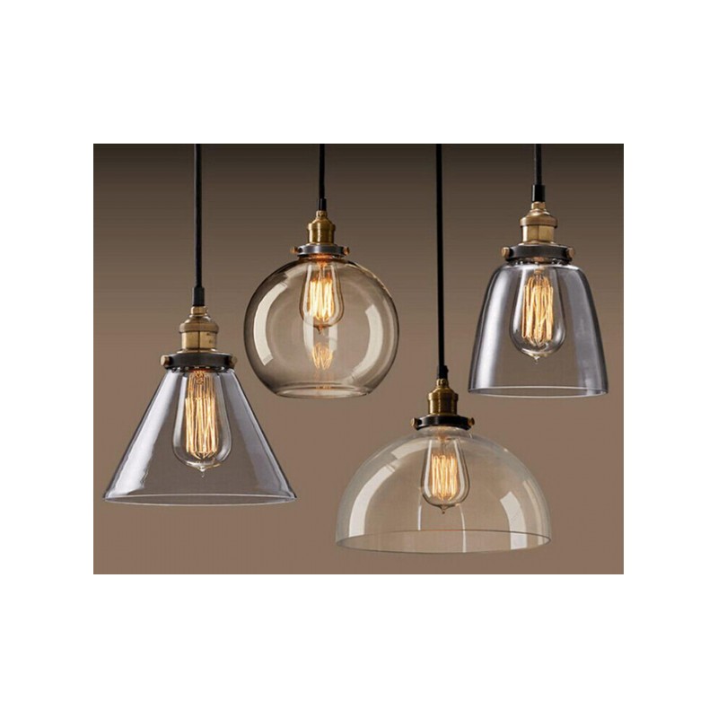 Oprawa Wisząca V-TAC LOFT Vintage Szkło Bursztyn fi140 VT-71406