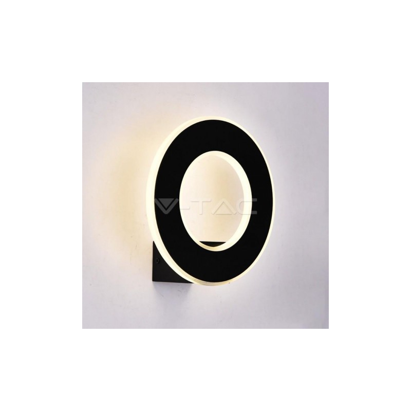 Oprawa Ścienna V-TAC 9W LED Wall Light Czarny VT-710 3000K IP20 990lm