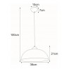 Lampa wisząca K-3858 z serii RAZONI
