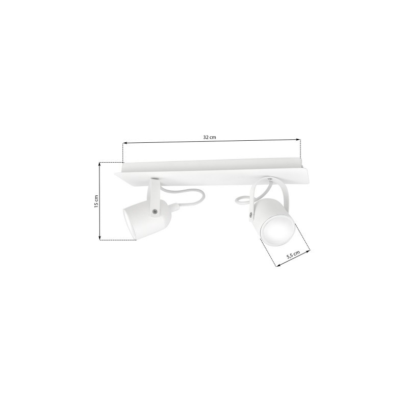 Lampa sufitowa PICO WHITE 2xGU10