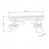 Lampa sufitowa PICO WHITE 2xGU10