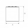 CEL ZOSMA 2 SQUARE 840 19W 230V 40st Black DALI