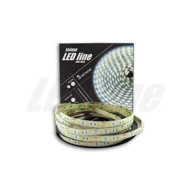 Taśma LED PREMIUM LedLine® 300xSMD5050 EPISTAR IP65 silikon - biała neutralna - 5m