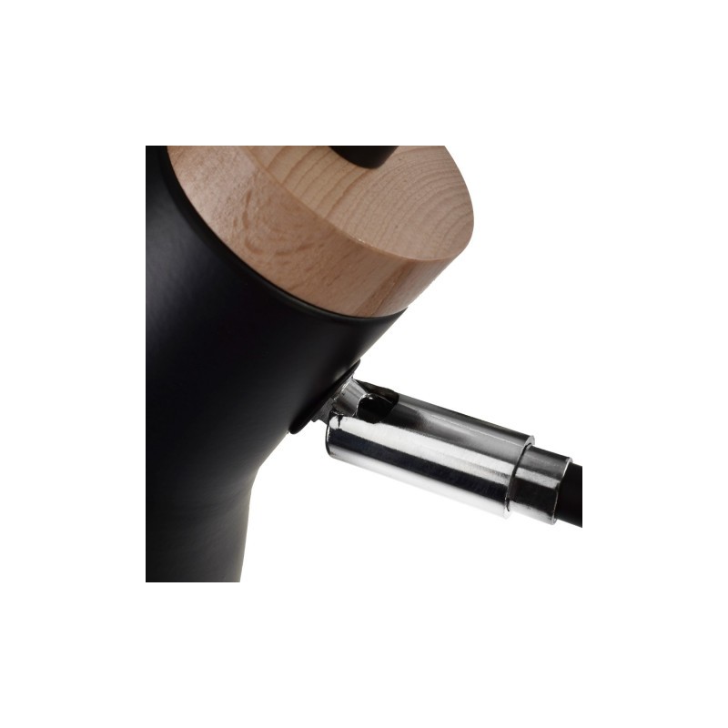 Kinkiet HOLLY BLACK / WOOD 1xE27 60W