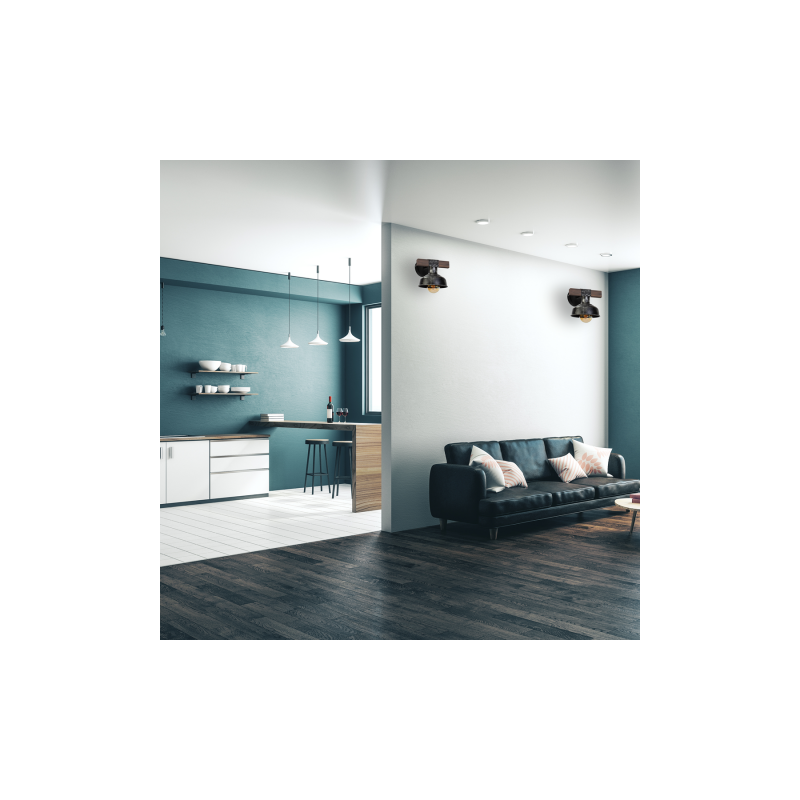 Kinkiet FARO BLACK / WOOD 1xE27 60W